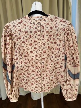 Ulla Johnson - Women’s Rami Long-Sleeved Cream Blouse Neutrals - Size: 4